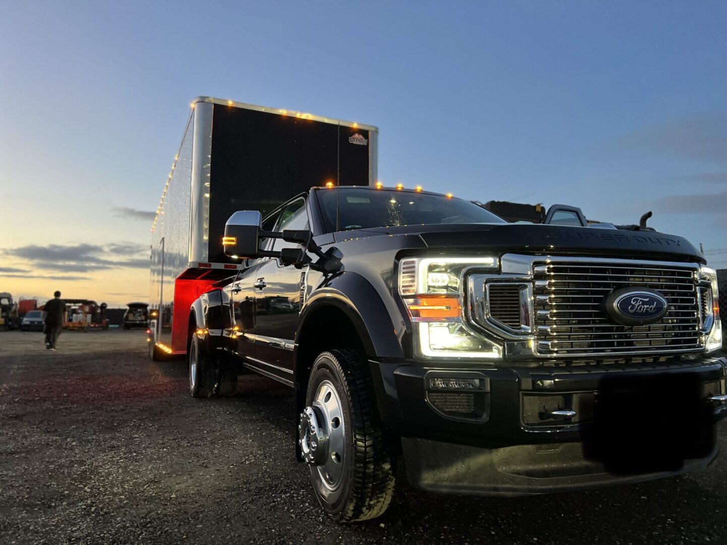 BF Relocations truck and trailer
